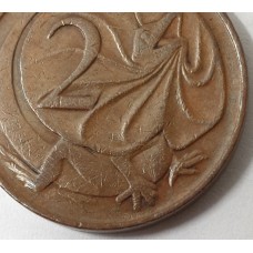 AUSTRALIA 1968 . TWO 2 CENTS COIN . RARE ERROR . NO S.D. 